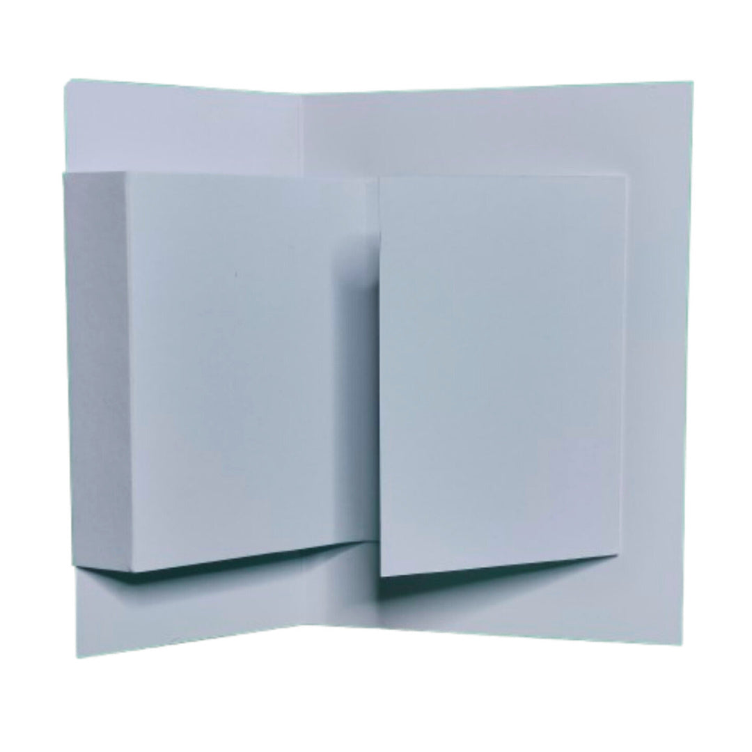 Kortbase Z-fold hvitt