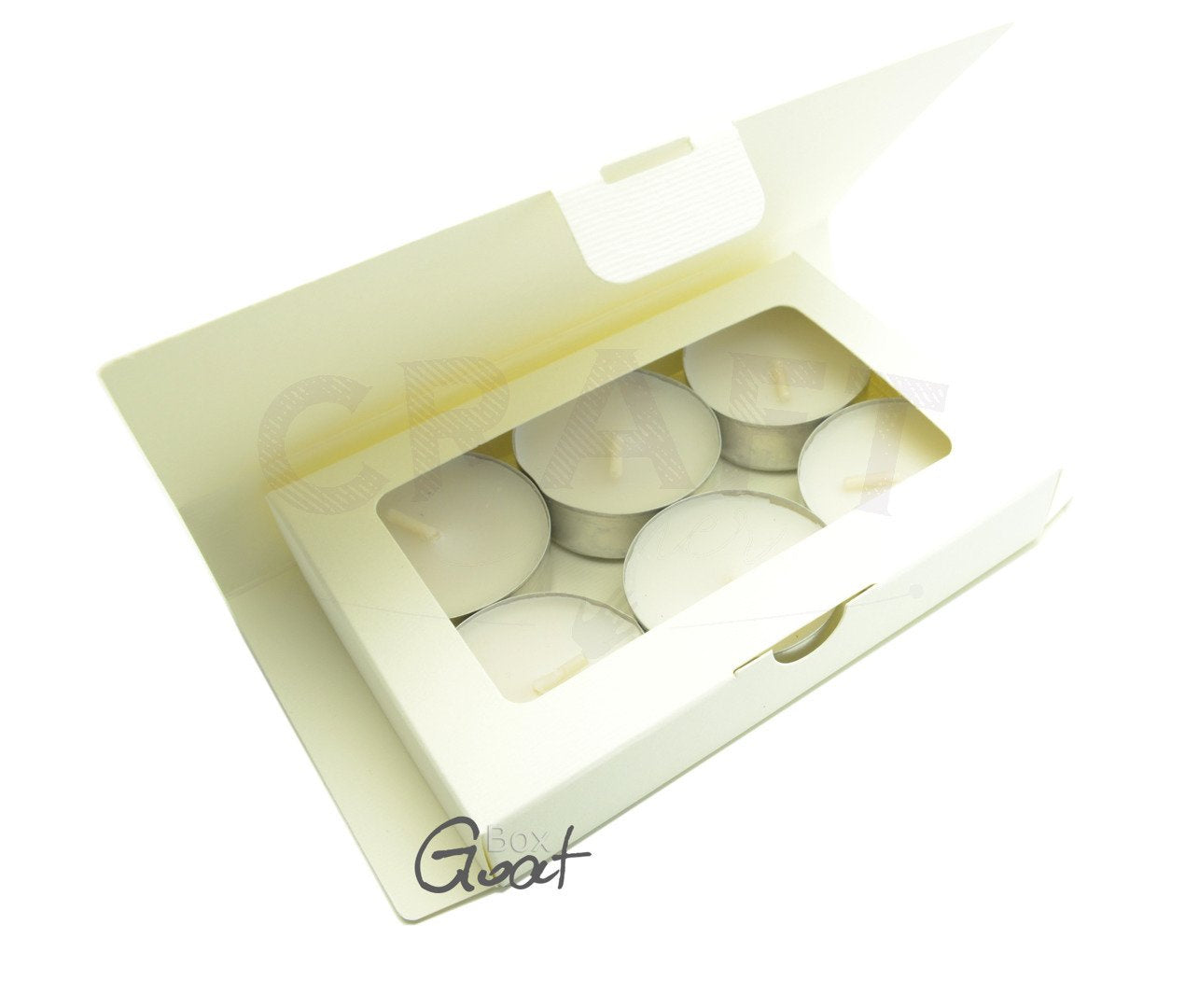 Tealight eske offhvite