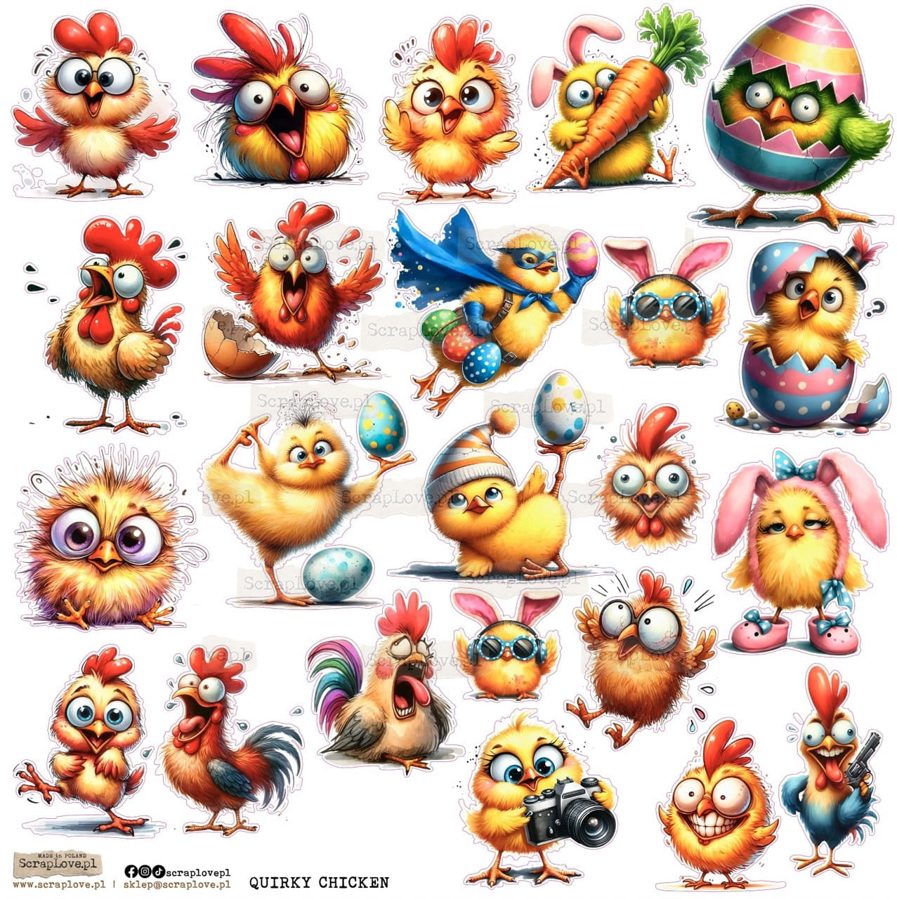 Scraplove - Quirky Chicken