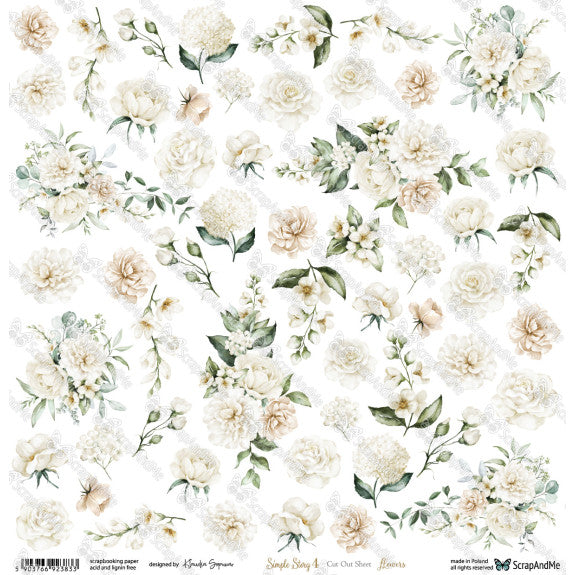 Scrapandme - Simple Story 4 - flowers