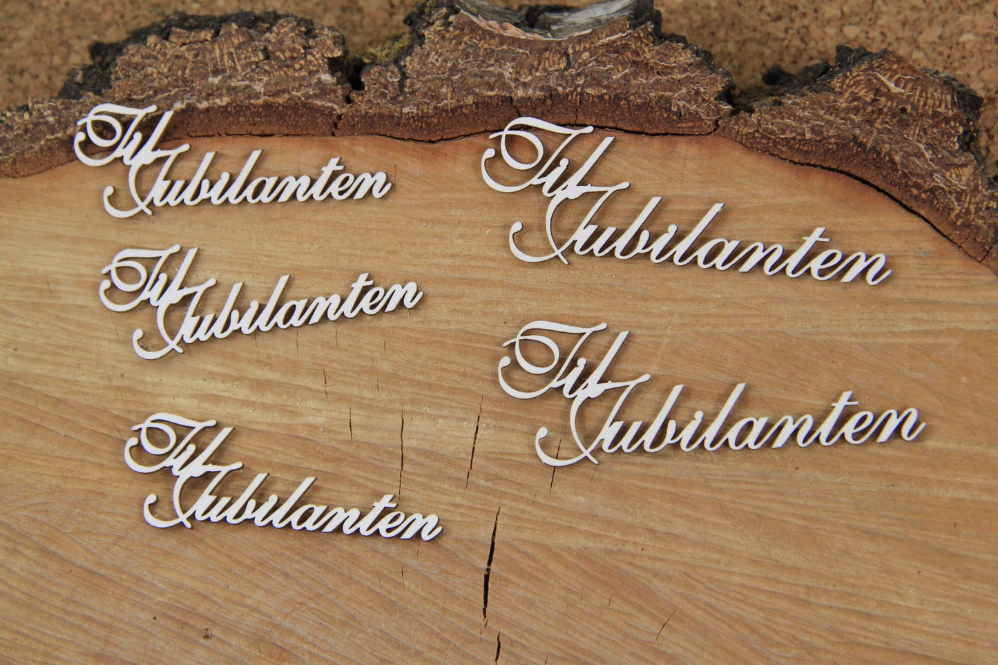 Chipboard - Innskripsjon - Til Jubilanten