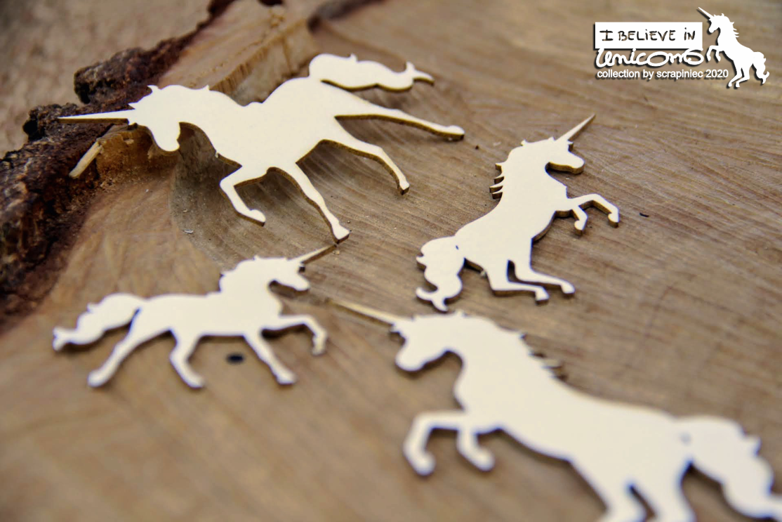 Chipboard - Believe in unicorns - Unicorns