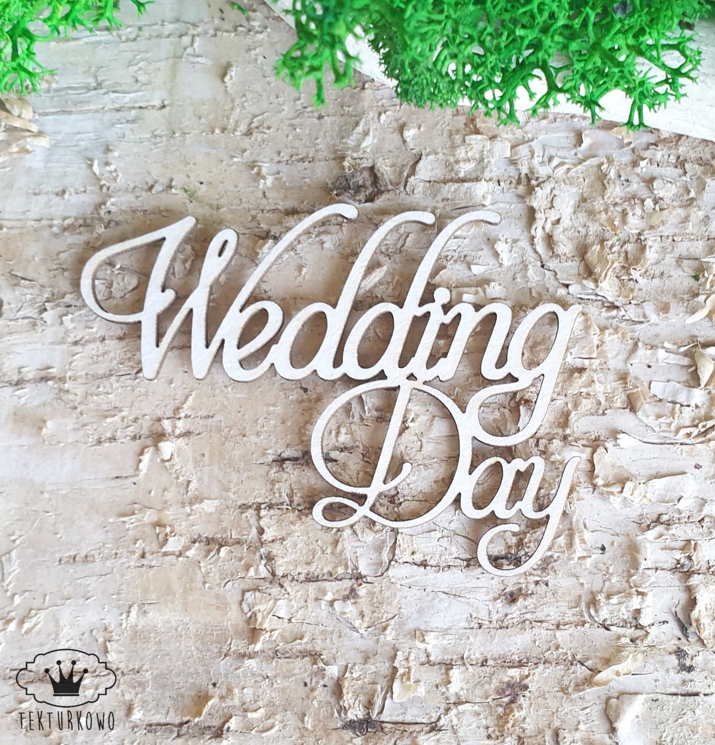 Chipboard - Inskripsjon - Wedding Day 2