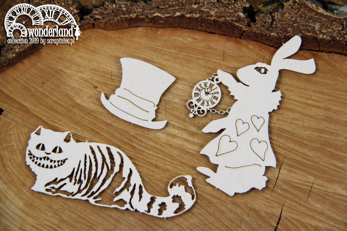 Chipboard - Wonderland characters