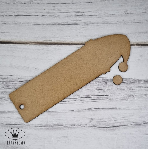 Chipboard HDF - Julenissen bokmerke