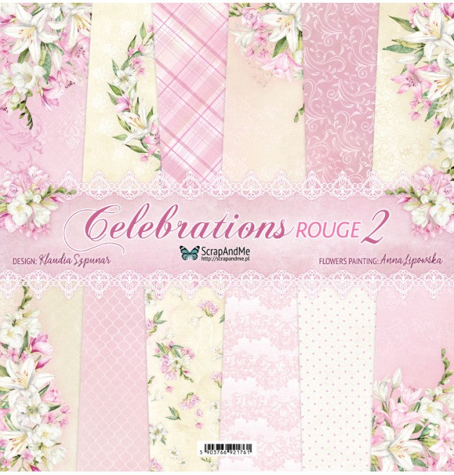 Scrapandme - Celebrations rouge 2 - 12x12"