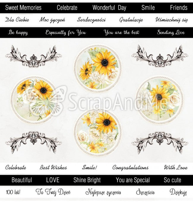 ScrapAndMe - Sunflowers 12x12