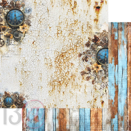 13arts - Vintage in blue 12x12"