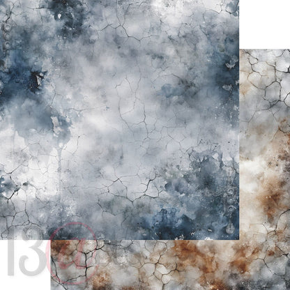 13arts - Grungy winter 12x12"