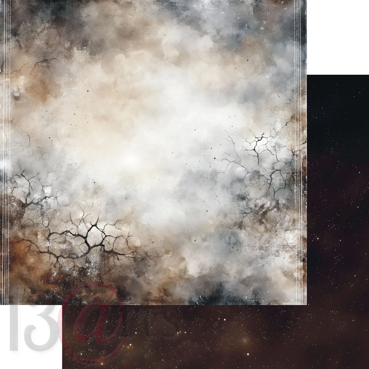 13arts - Grungy winter 12x12"