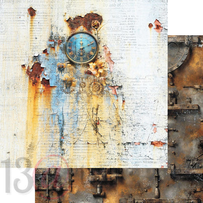13arts - Vintage in blue 12x12"