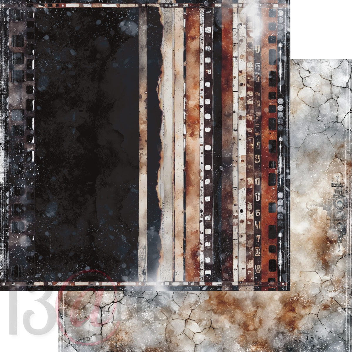 13arts - Grungy winter 12x12"