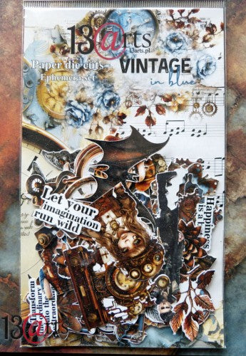 13Arts - Vintage in blue - die cuts