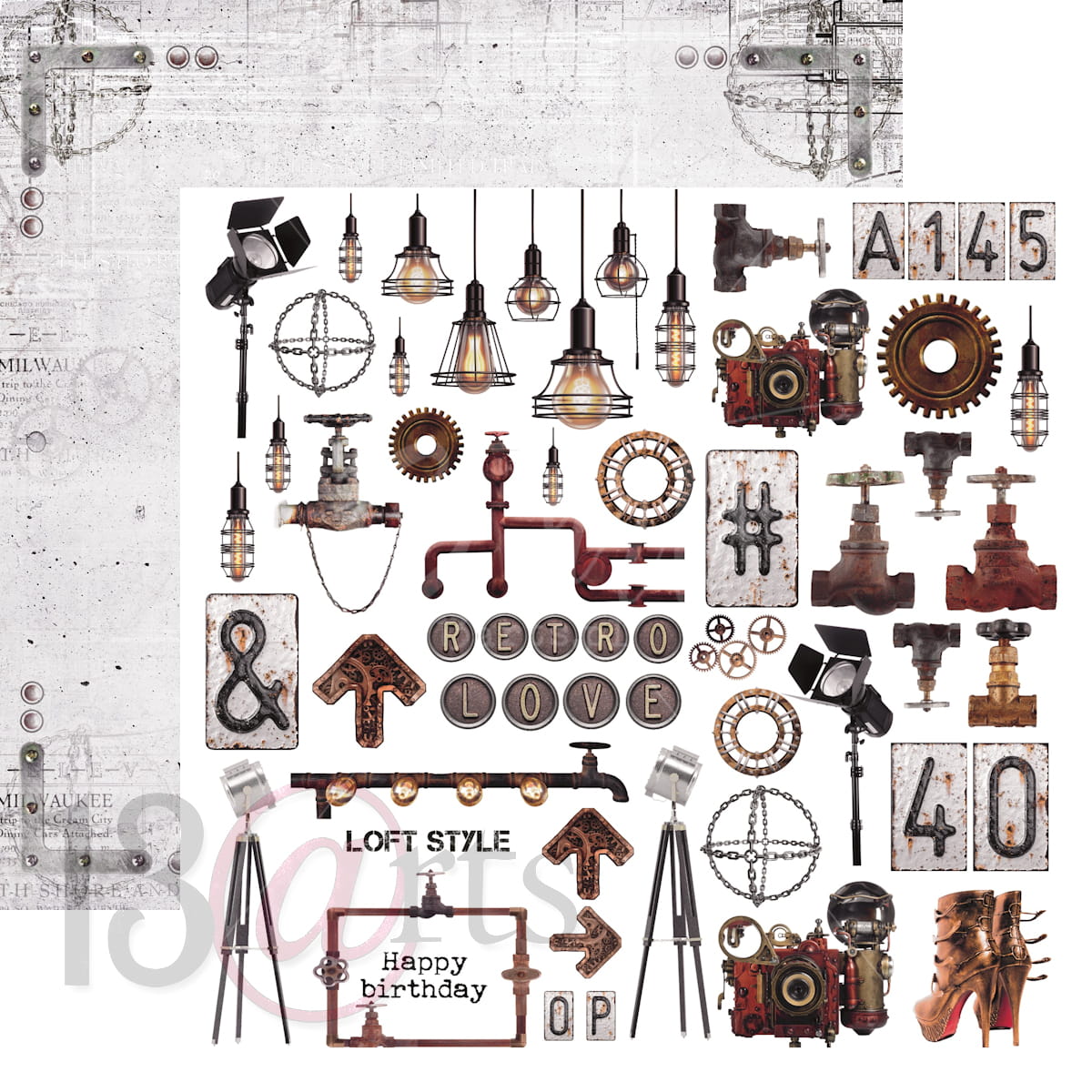 13arts - Industrial zone 12x12"