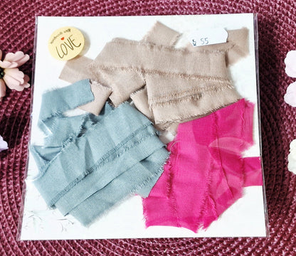 Vintage Contrast - hand dyed ribbon