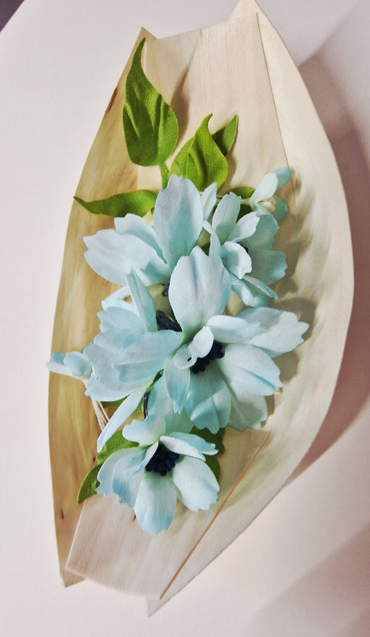 Blue Serenity Bloom-  stoff blomster