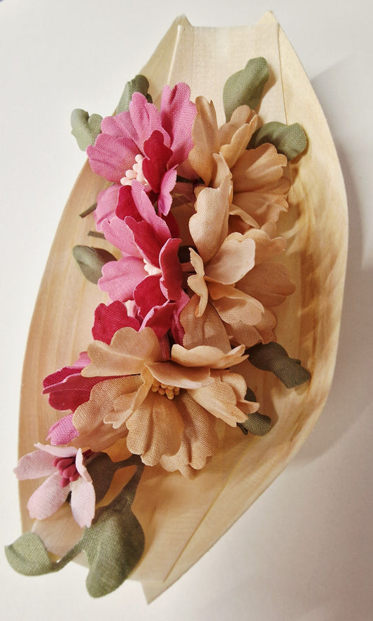 Blush Garden Romance -  stoff blomster