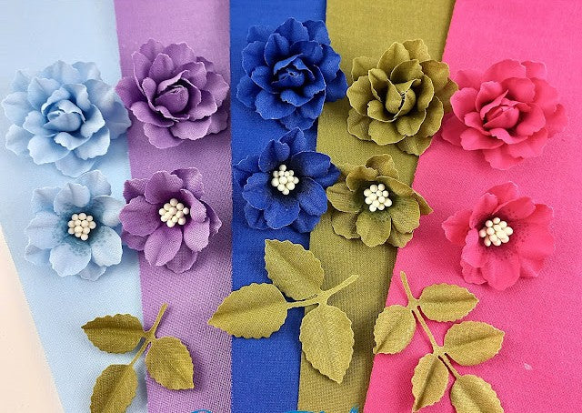 Kreativt kurs: Lag dine egne blomster av stoff og foamiran