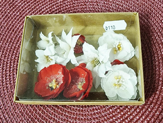 Foamiran blomster  - Wonderfull Christmas Time