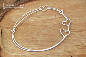 Chipboard - Ramme - Mamma`s heart
