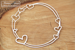 Chipboard - Ramme - Mamma`s heart 2