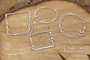 Chipboard - Ramme - Mamma`s heart sett