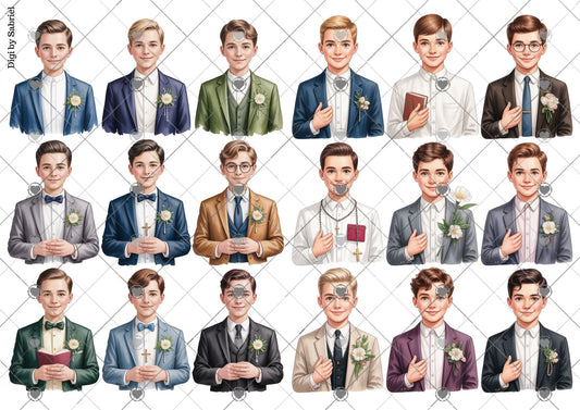 Utklipsark A4 -Gutter 1