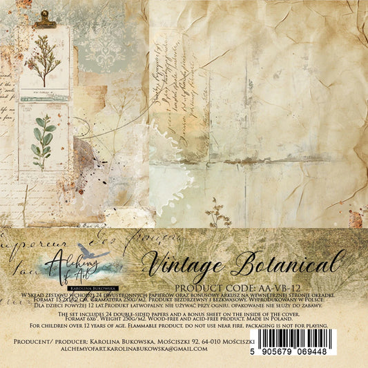 Alchemy of Art – Vintage Botanical – Papirblokk 6x6"