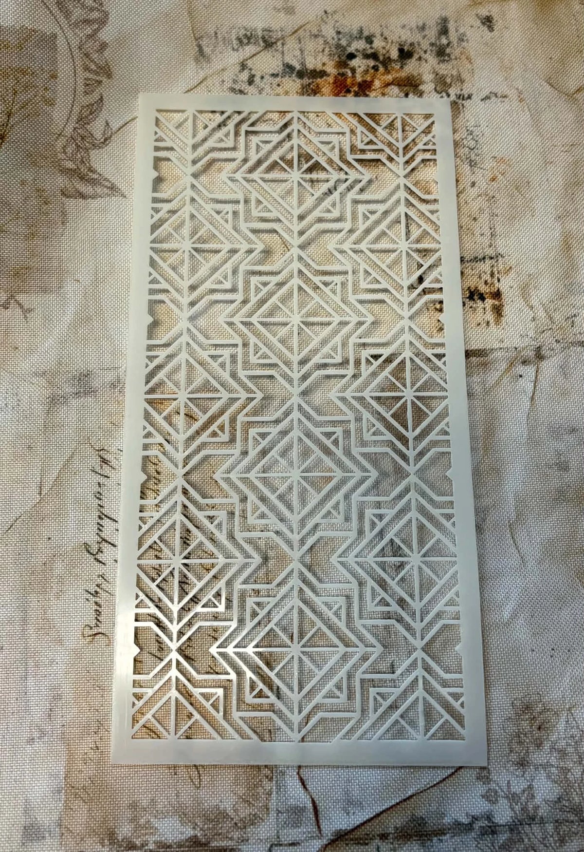 Alchemy of Art – Stensil Geometrisk Mønster 12x19 cm
