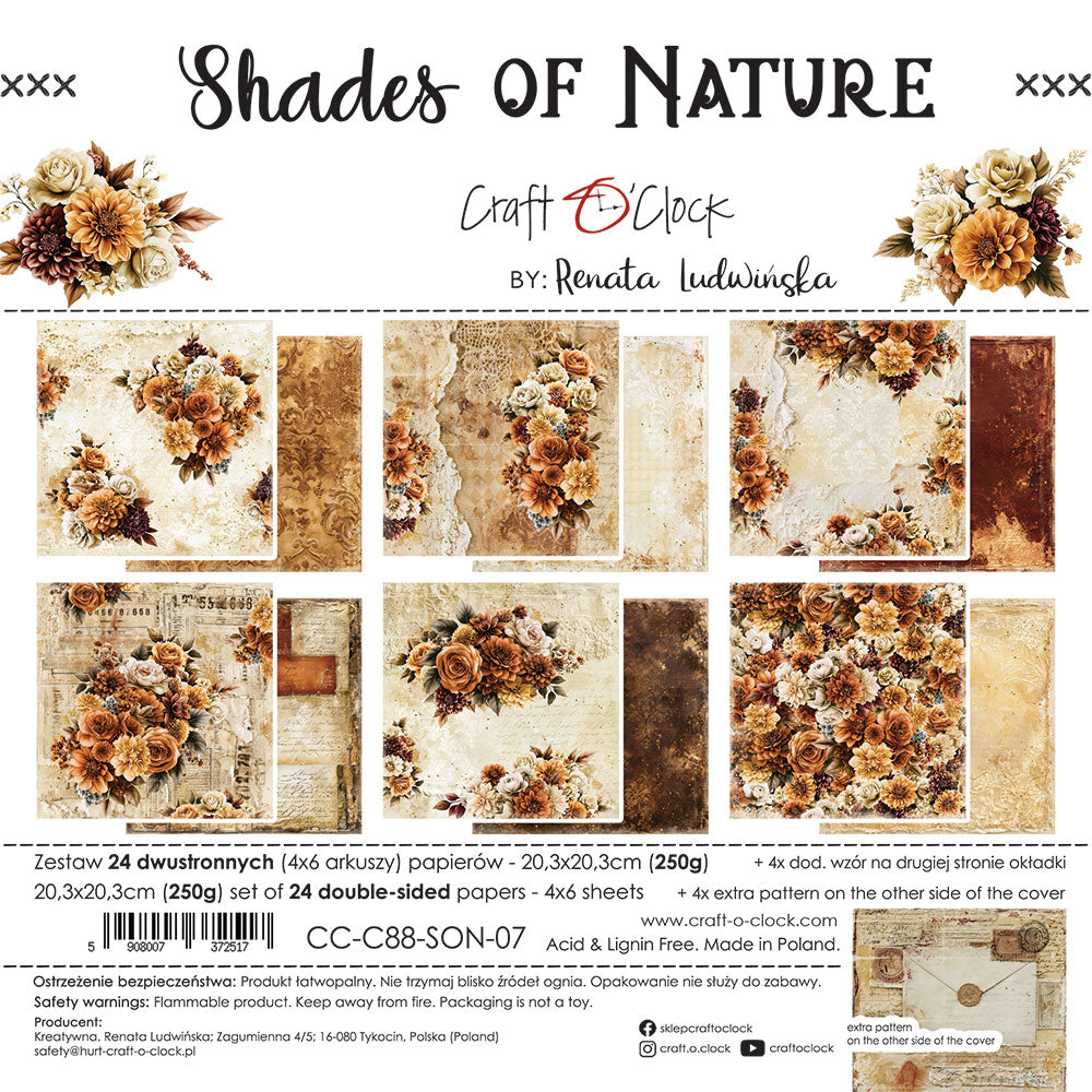 Craft o`clock - Shades of nature 8x8"