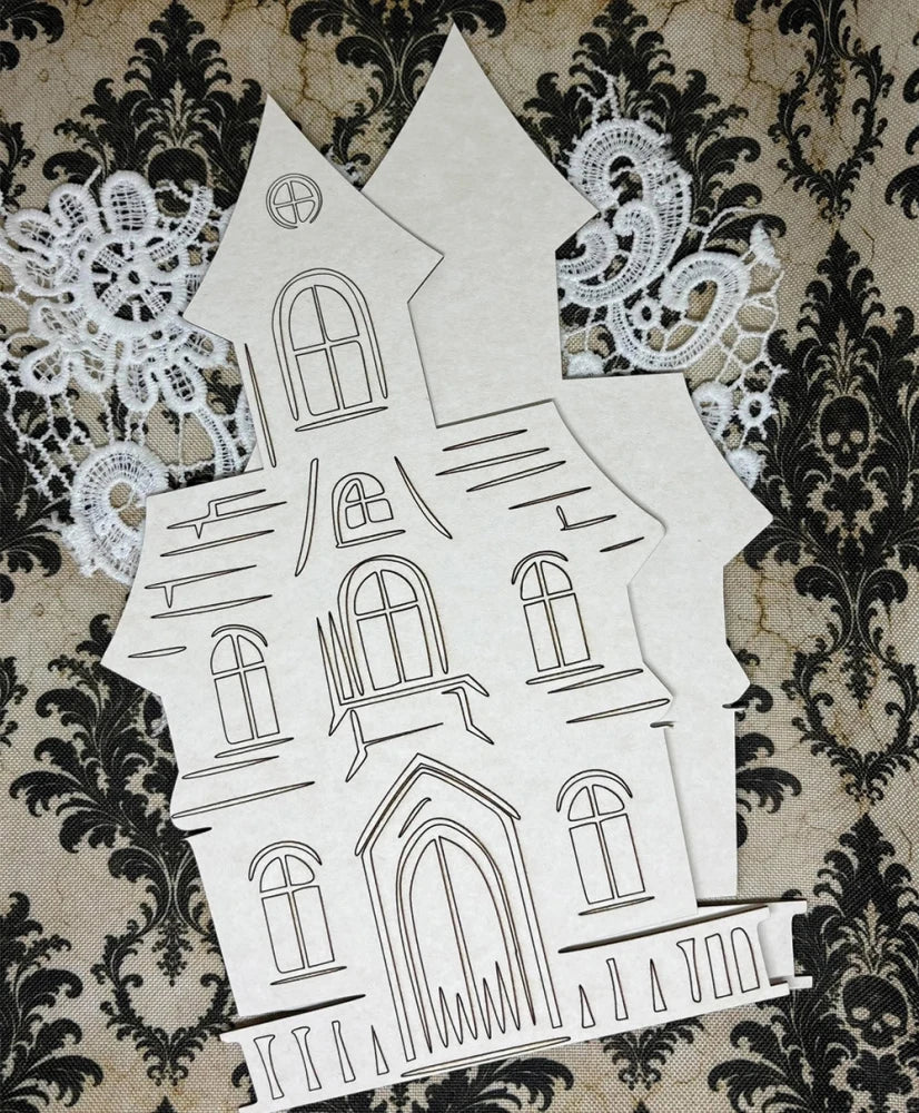 AlchemyOfArt - Chipboard - Skummelt hus