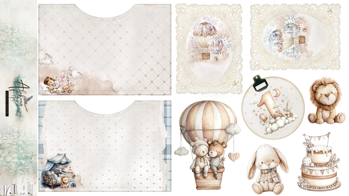 AlchemyOfArt - The Baby - støff 21x31cm