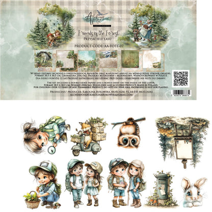 AlchemyOfArt - Friends of the forest 12x12"