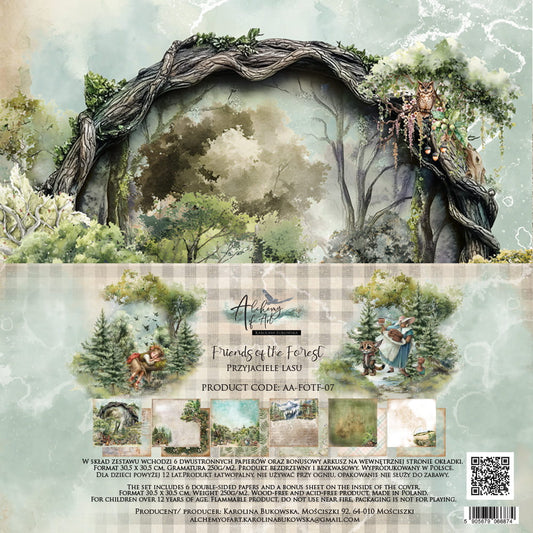 AlchemyOfArt - Friends of the forest 8x8"