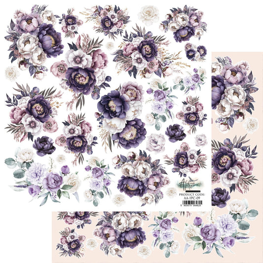 AlchemyofArt- In purple color - blomster 12x12"