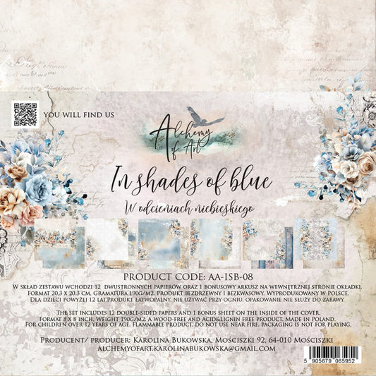 AlchemyOfArt - In shades of blue 8x8"