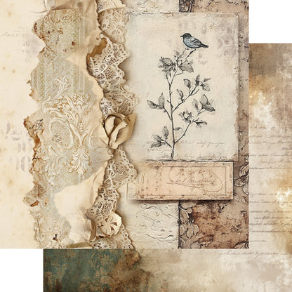 AlchemyOfArt - In the library 12x12"