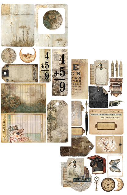 AlchemyOfArt - In the library - klippeblokk journaling