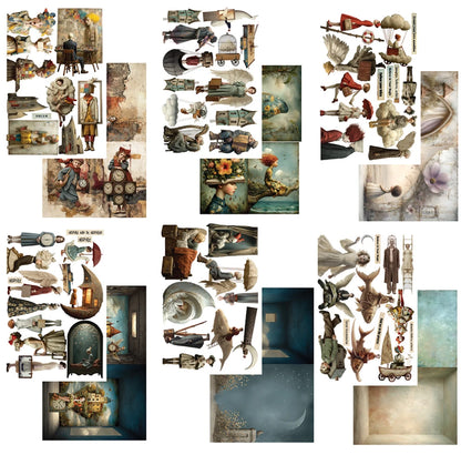 Alchemy of Art – In the Land of Art | Art Journal & Collage Book A4