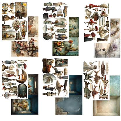 Alchemy of Art – In the Land of Art | Art Journal & Collage Book A4