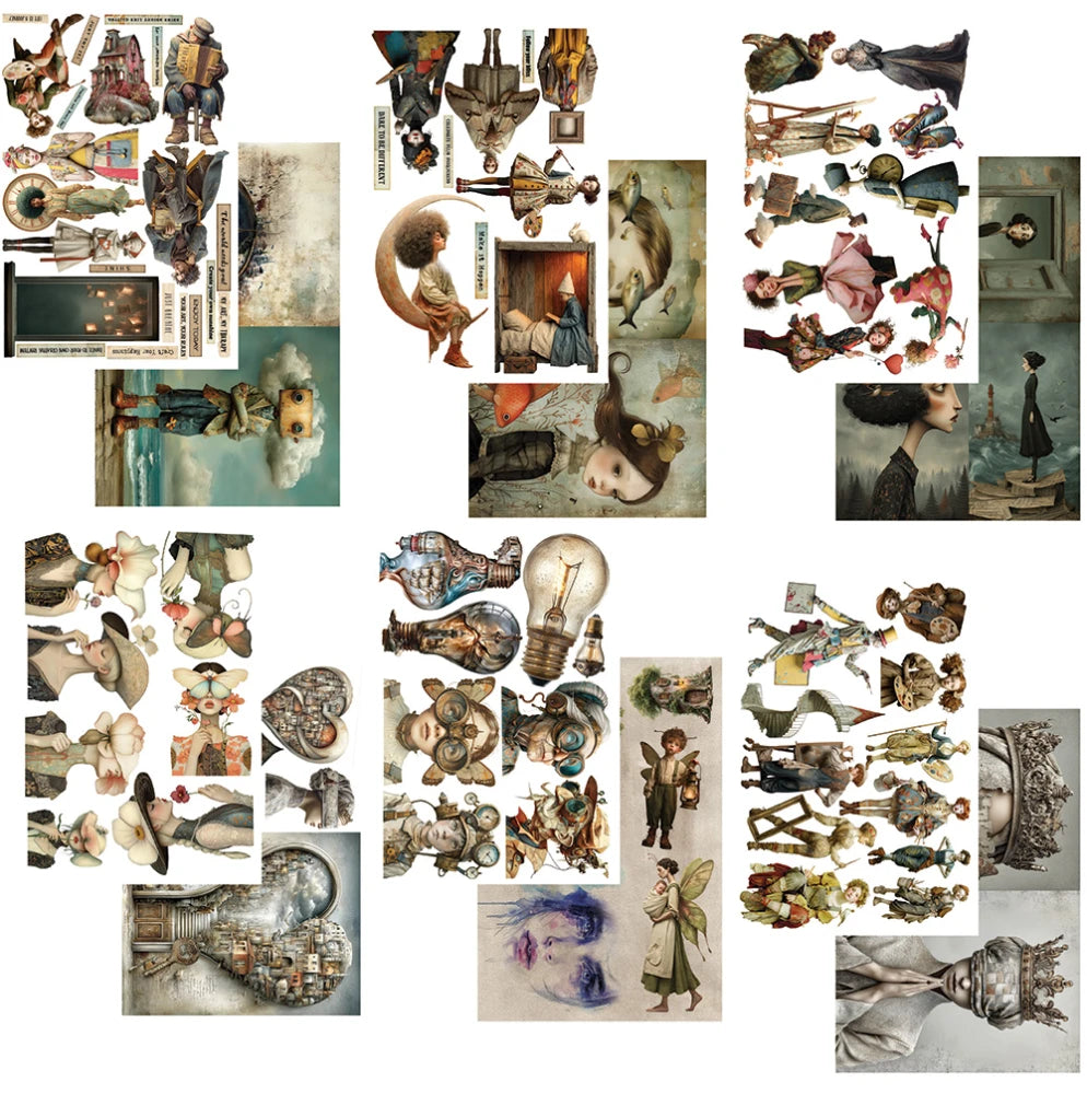 Alchemy of Art – In the Land of Art | Art Journal & Collage Book A4