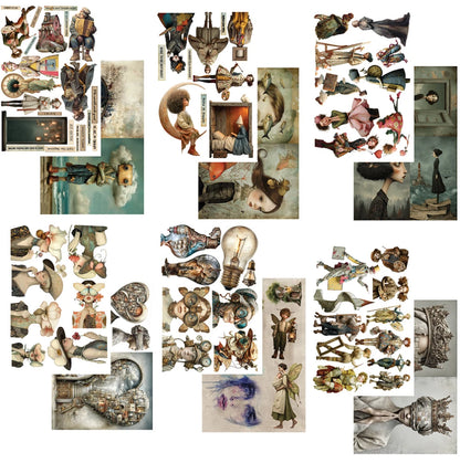 Alchemy of Art – In the Land of Art | Art Journal & Collage Book A4