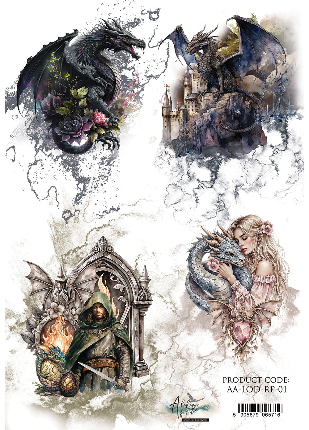 AlchemyOfArt - The Legends of the Dragons - rispapir 01