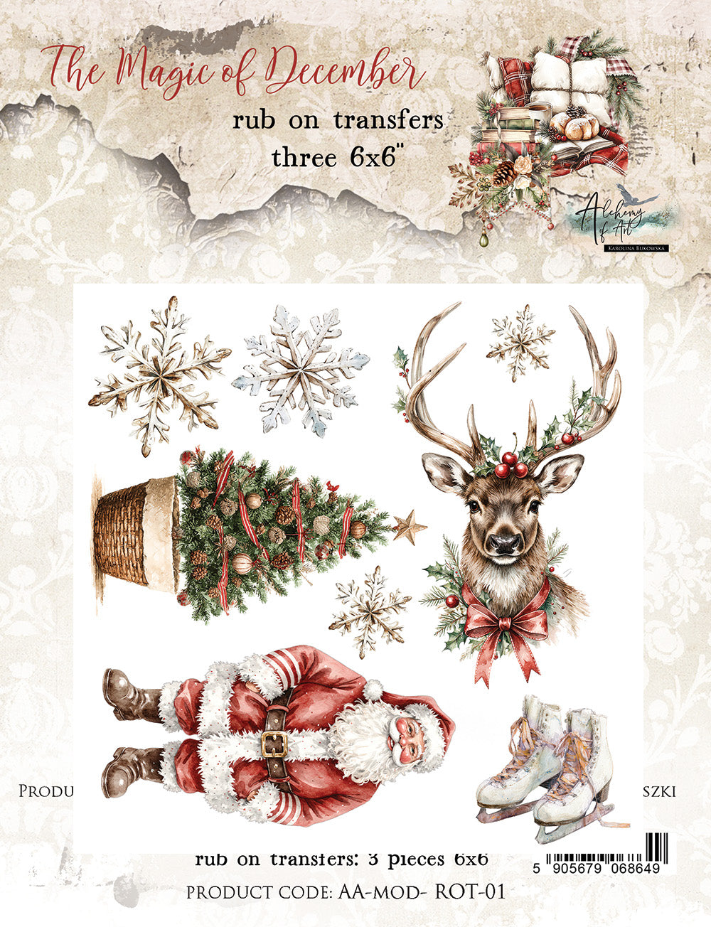 AlchemyOfArt - The magic of december - Rub On 6x6"
