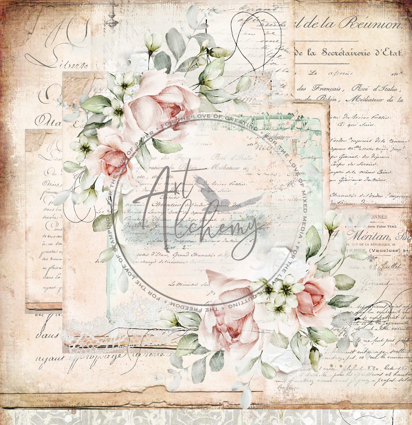 AlchemyOfArt - Romantic Shabby Chic 12x12