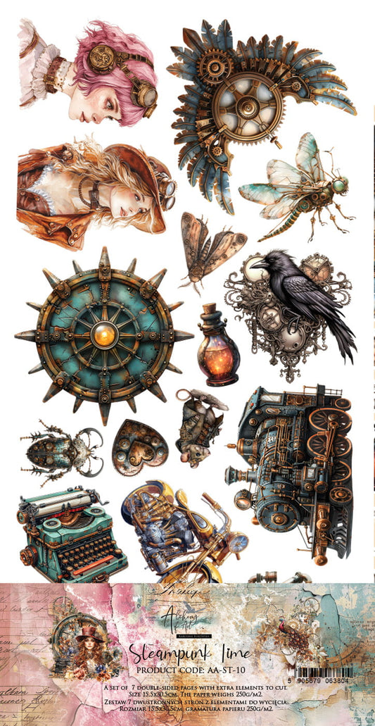 AlchemyOfArt- Steampunk Time - klippeblokk