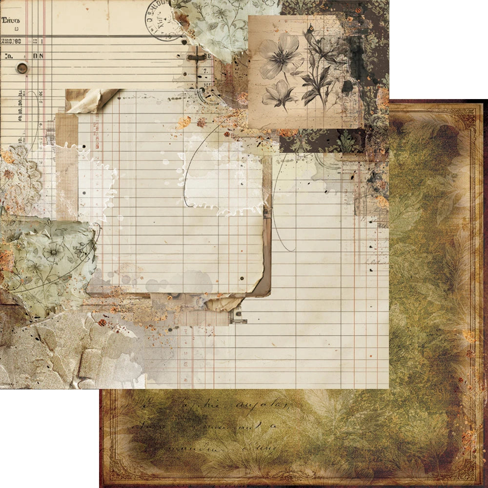 Alchemy of Art – Vintage Botanical – Papirblokk 6x6"