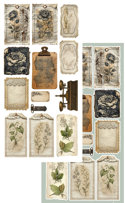 Alchemy of Art – Vintage Botanical – Klippeblokk 6x12"