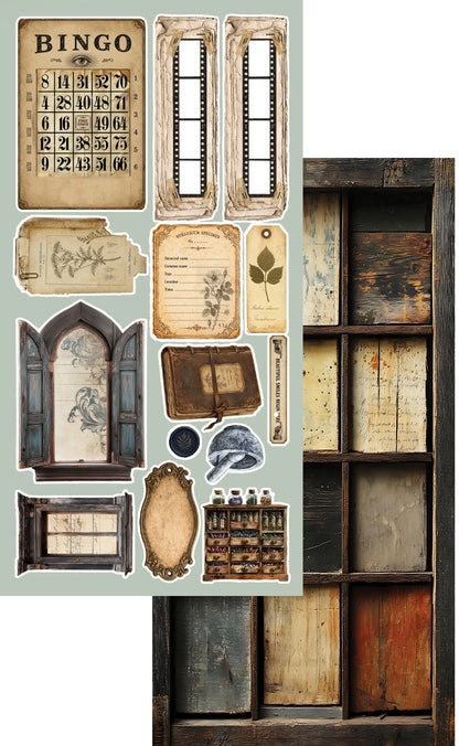Alchemy of Art – Vintage Botanical – Klippeblokk 6x12"