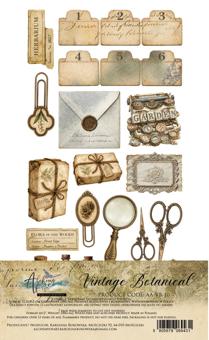 Alchemy of Art – Vintage Botanical – Klippeblokk 6x12"